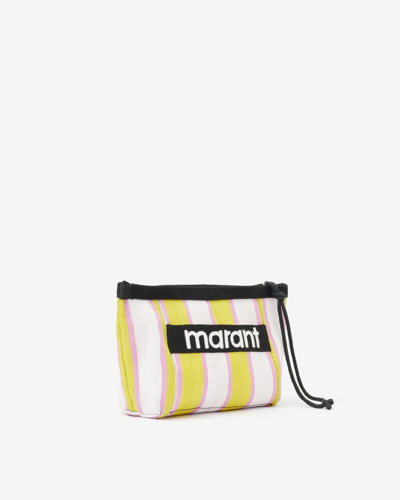 Shop Isabel Marant Powden Pouch In Yellow