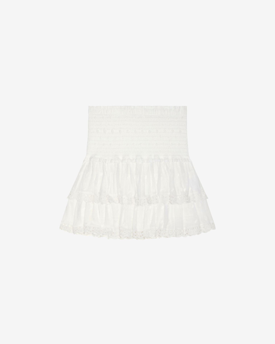 Shop Marant Etoile Tinaomi Skirt In White