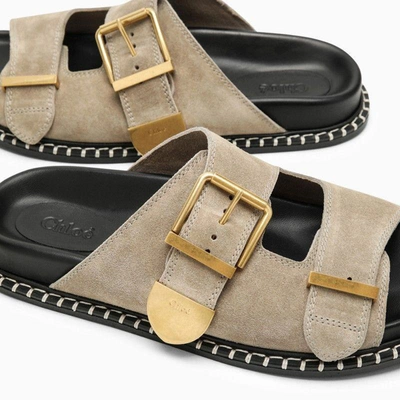 Shop Chloé Sandals In Grey