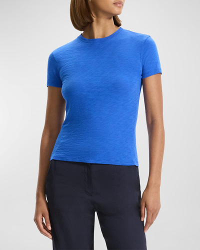 Shop Theory Tiny Tee 2 Nebulous Organic Cotton Top In Wave