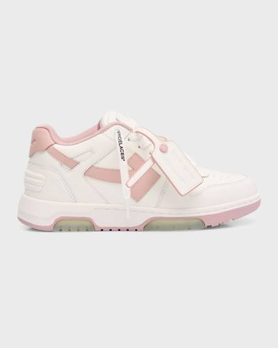 Shop Off-white Out Of Office Bicolor Sneakers In White Pink