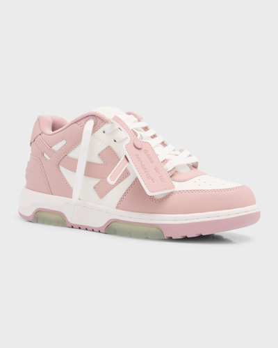 Shop Off-white Out Of Office Bicolor Sneakers In White Pink