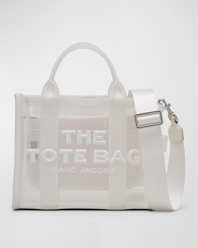 Shop Marc Jacobs The Mesh Small Tote Bag In White