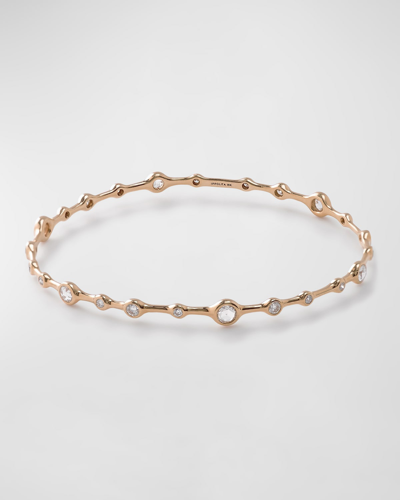 Shop Ippolita 18k Rose Gold Diamond Bangle Bracelet In 60 Multi-colored