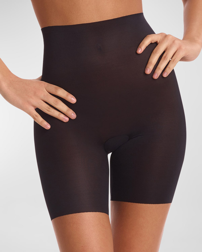 Shop Commando Featherlight Control High-rise Smoothing Shorts In Blk-black