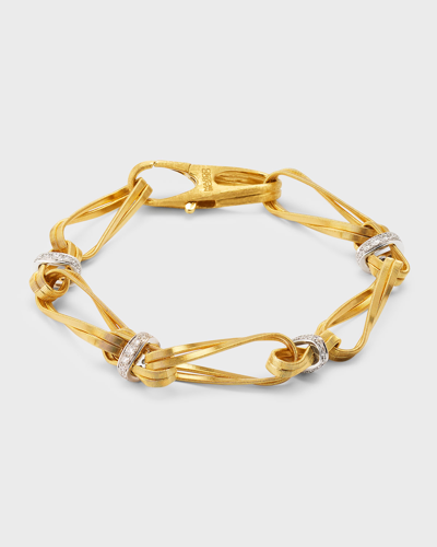 Shop Marco Bicego 18k Yellow Gold Marrakech Onde Double Link Bracelet In 05 Yellow Gold