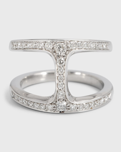 Shop Hoorsenbuhs White Gold Dame Phantom Ring With Diamonds In 05 No Stone