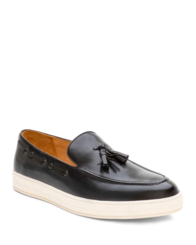 Shop Ike Behar Men's Success Leather Tassel Loafers In Navy