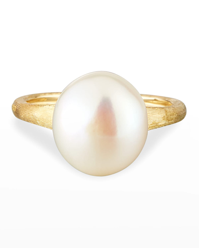 Shop Marco Bicego Africa 18k Pearl Ring In 05 Yellow Gold