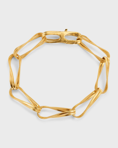Shop Marco Bicego 18k Yellow Gold Marrakech Onde Double Link Bracelet