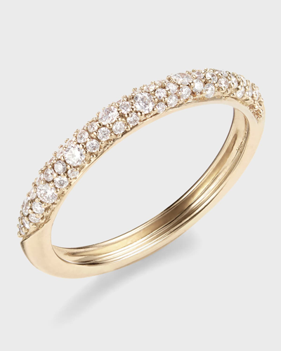 Shop Lana 14k Gold Flawless Thin Diamond Curve Ring In Yellow Gold