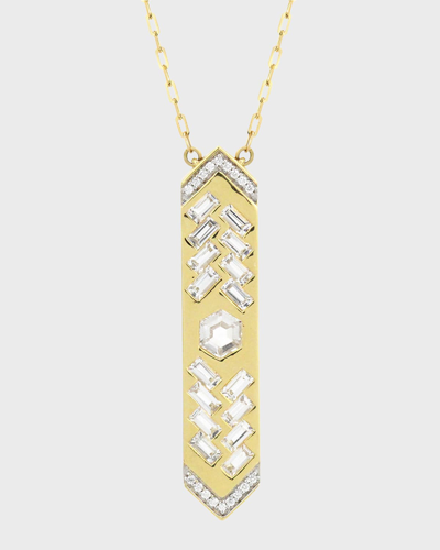 Shop Stevie Wren The Guardian 18k Gemstone Talisman Necklace In White