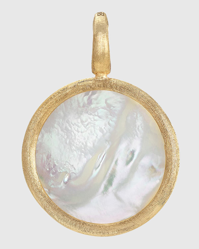 Marco Bicego 18k Jaipur Yellow Gold Medium Mother-of-pearl Pendant In 05 Yellow Gold
