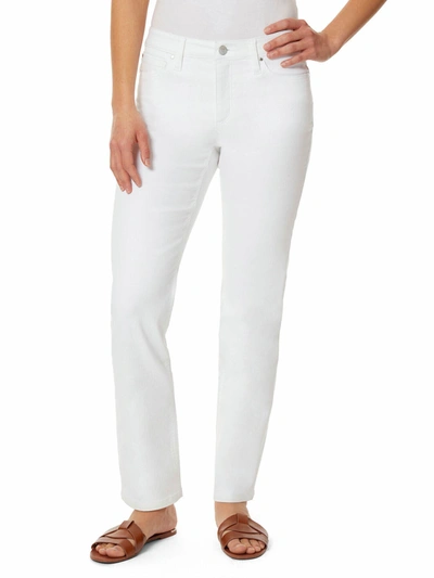 Shop Jones New York Lexington Straight Leg Jeans In White