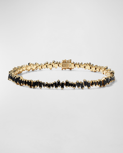 Shop Kalan By Suzanne Kalan 18k Yellow Gold Firework Sapphire Tennis Bracelet In 05 Yellow Gold