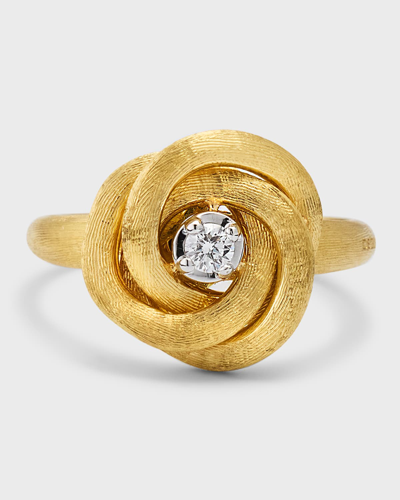 Shop Marco Bicego Jaipur Link 18k Yellow Gold Ring With Diamonds In 05 Yellow Gold