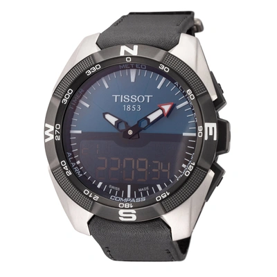 Shop Tissot Men's T-touch 45mm Quartz Watch In Black