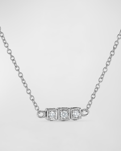 Shop Miseno 18k White Gold Faro Necklace With Diamonds