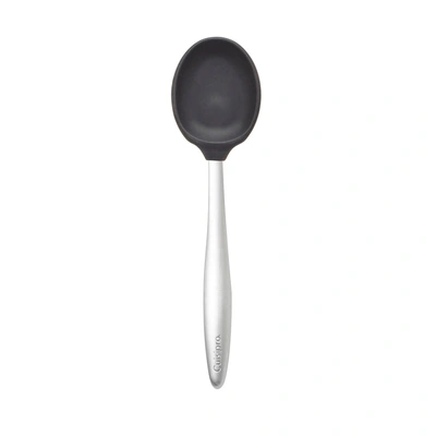 Shop Cuisipro 8-inch Silicone Piccolo Solid Spoon In Black