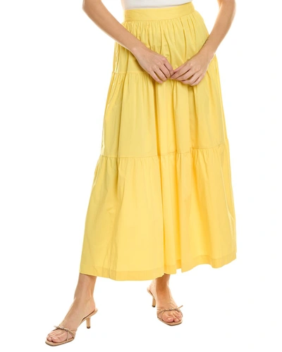 Shop Staud Sea Skirt In Yellow