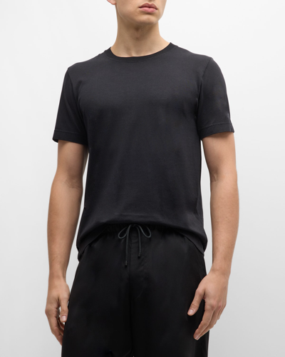 Shop Cdlp Men's V-neck T-shirt In Black