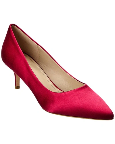 Shop Theory Kitten Satin Pump In Red
