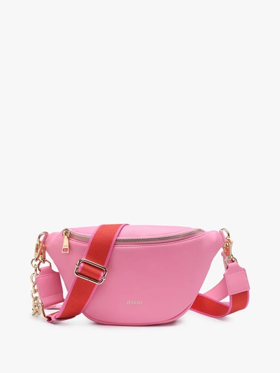 Shop Jen & Co. Queens Belt Bag In Bubblegum In Pink