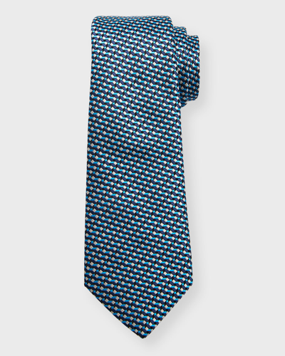 Shop Giorgio Armani Men's Silk Jacquard Geometric Tie