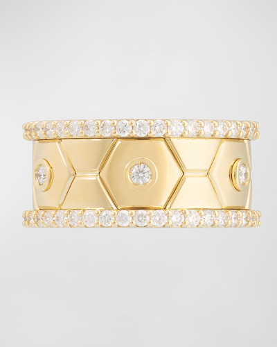 Shop Miseno Baia Sommersa 18k Yellow Gold Eternity Ring With White Diamonds