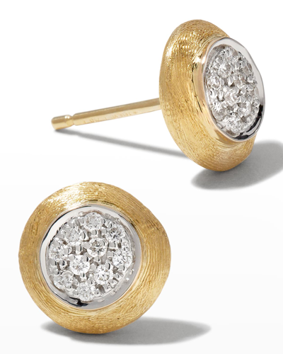 Shop Marco Bicego Jaipur 18k Gold Diamond Stud Earrings In 05 Yellow Gold