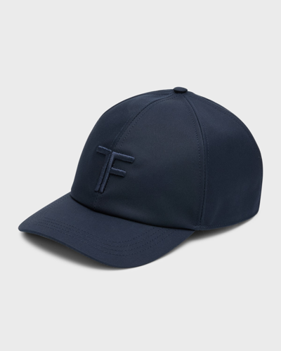 Shop Tom Ford Men's Tf-logo Baseball Cap In Navy