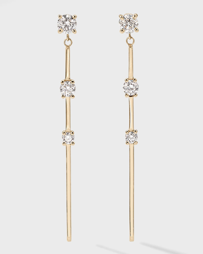 Shop Lana Solo Linear Dangle Bar Earrings, 47mm In 40 White