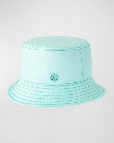 Shop Maison Michel Jason Seasonal Iconic Bucket Hat In Aqua Blue