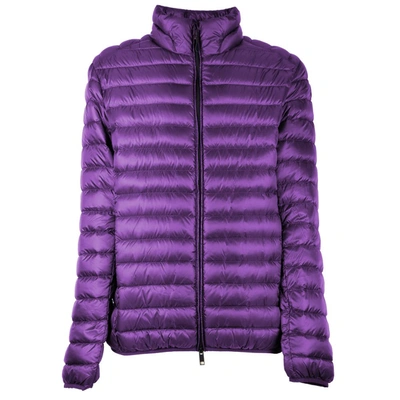 Shop Centogrammi Nylon Jackets & Women's Coat In Purple