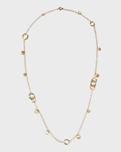 Shop Marco Bicego 18k Jaipur Yellow Gold Long Charm Necklace In 05 Yellow Gold