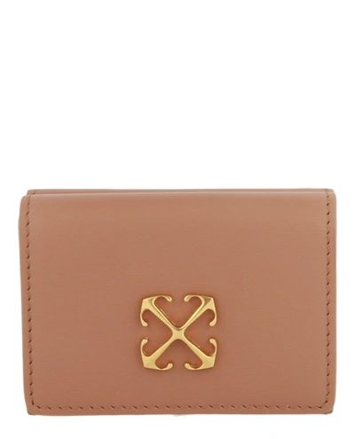 Shop Off-white Jitney Leather Wallet In Brown