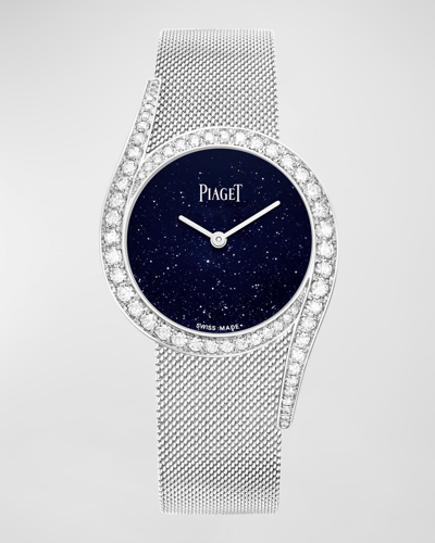 Shop Piaget Limelight Gala 32mm 18k White Gold Limited Edition Watch In 10 White Gold