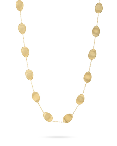 Shop Marco Bicego Lunaria 18k Long Chain Necklace In 05 Yellow Gold