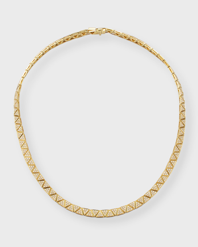 Shop Anita Ko 18k Yellow Gold Thin Pave Diamond Necklace In 05 Yellow Gold