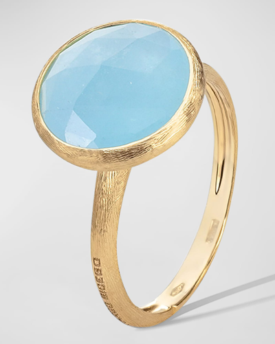 Shop Marco Bicego Jaipur 18k Yellow Gold Ring With Aquamarine In 05 Yellow Gold