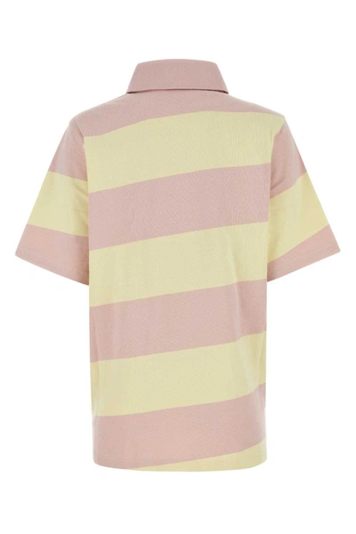 Shop Burberry Polo In Stripped