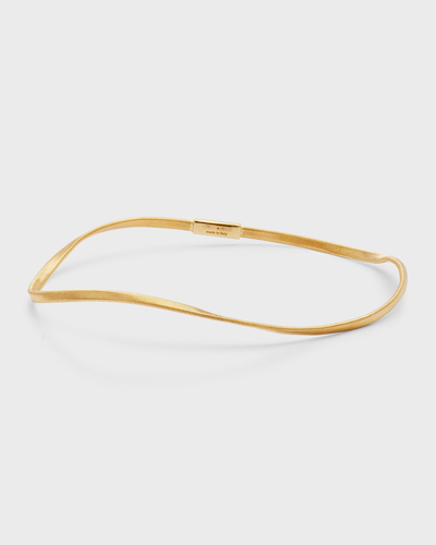 Shop Marco Bicego Marrakech 18k Yellow Gold Single Strand Rigid Coiled Bangle In 05 Yellow Gold