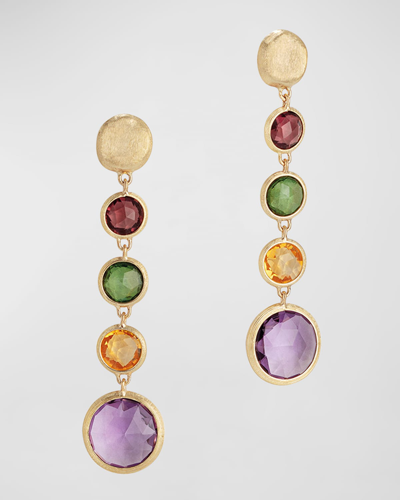 Shop Marco Bicego Jaipur 18k Gold Mixed Semiprecious Stone Drop Earrings In 05 Yellow Gold