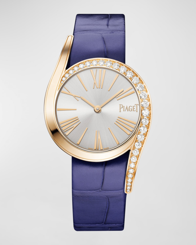 Shop Piaget Limelight Gala 32mm 18k Rose Gold Diamond Watch In 15 Rose Gold