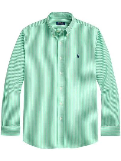 Shop Polo Ralph Lauren Slim Fit Sport Shirt Clothing In Green