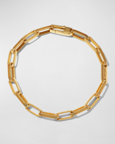 Shop Marco Bicego 18k Unisex Uomo Large Coiled Open Chain Link Bracelet, 7.5 In In 05 Yellow Gold
