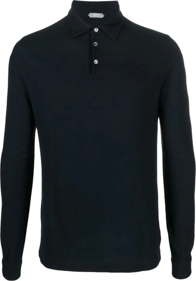 Shop Zanone Long Sleeves Polo Clothing In Blue