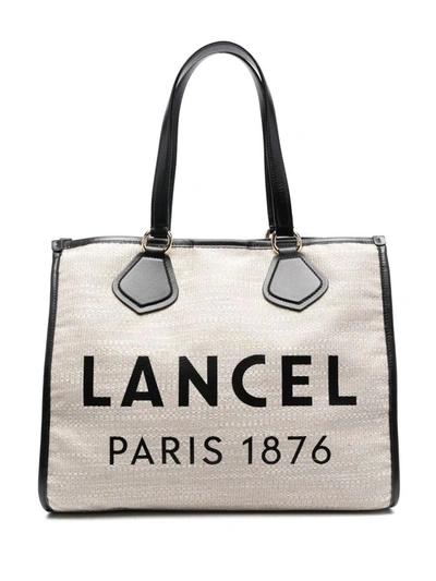 Shop Lancel Summer Tote - L414201l Beach Bag Bags In Black