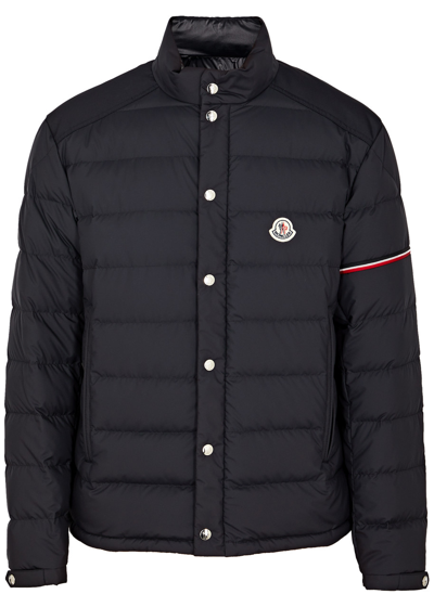 Shop Moncler Colomb Quilted Shell Jacket In Navy