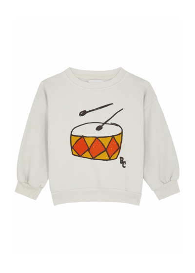 Shop Bobo Choses Kids Mini Musician Printed Cotton Sweatshirt (4-8 Years) In Beige